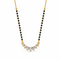 Gold-Toned Black Beaded Mangalsutra