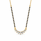 Gold-Toned Black Beaded Mangalsutra
