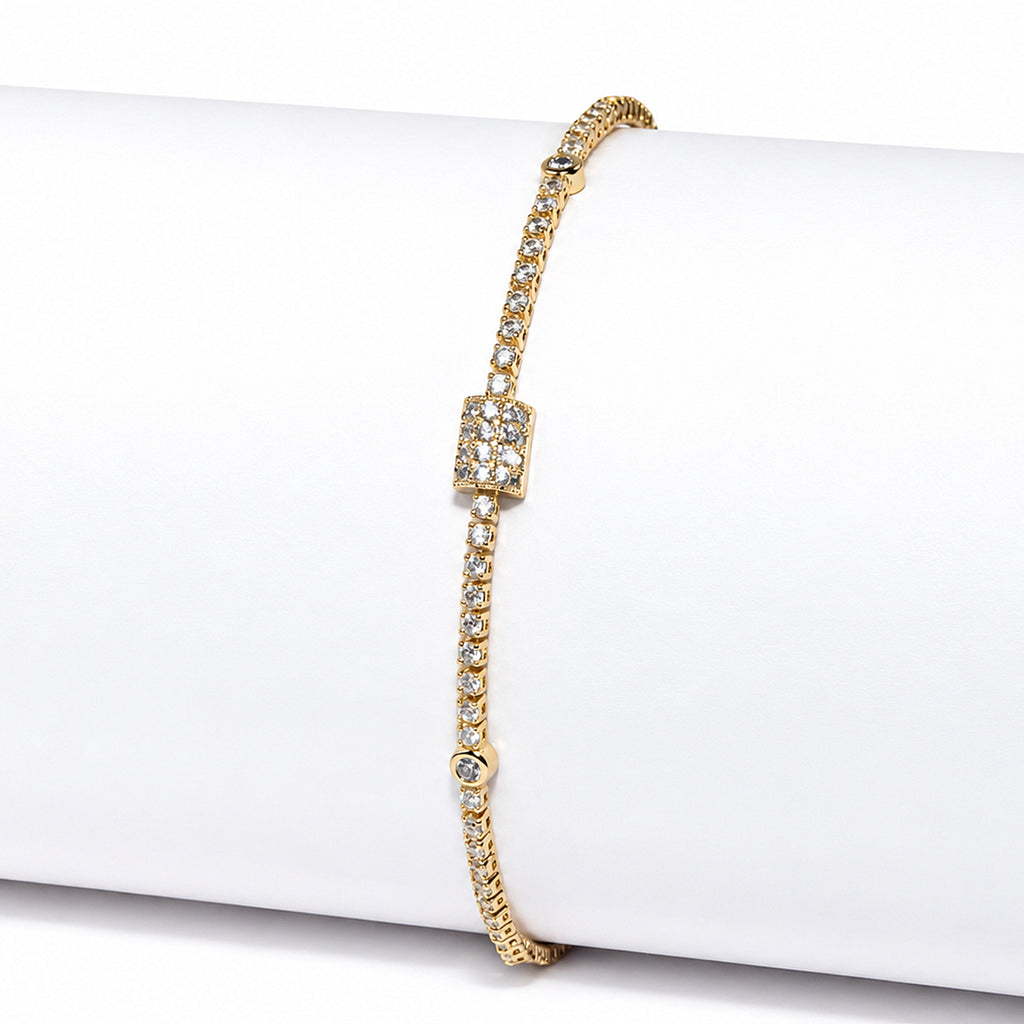 Women's Elegant Gold-Toned Bracelet