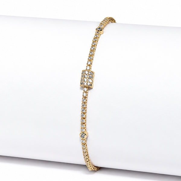 Women's Elegant Gold-Toned Bracelet
