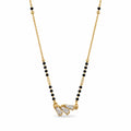 Gold-Toned Black Beaded Mangalsutra