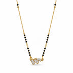 Gold-Toned Black Beaded Mangalsutra