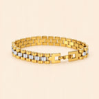 Two-Tone Gold & Silver Link Bracelet