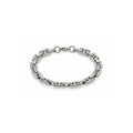 Silver Geometric Link Bracelet