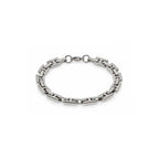 Silver Geometric Link Bracelet