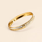 Gold & Silver Designer Textured Kada