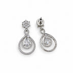 Women's Elegant Silver-Toned White Necklace Set