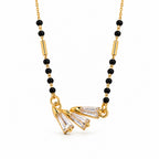 Gold-Toned Black Beaded Mangalsutra