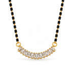 Gold-Toned Black Beaded Mangalsutra