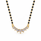 Gold-Toned Black Beaded Mangalsutra