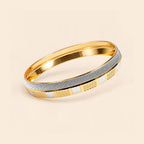 Gold & Silver Textured Kada
