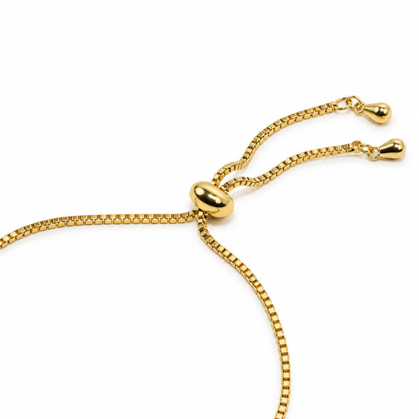 Women's Elegant Gold-Toned White Bracelet