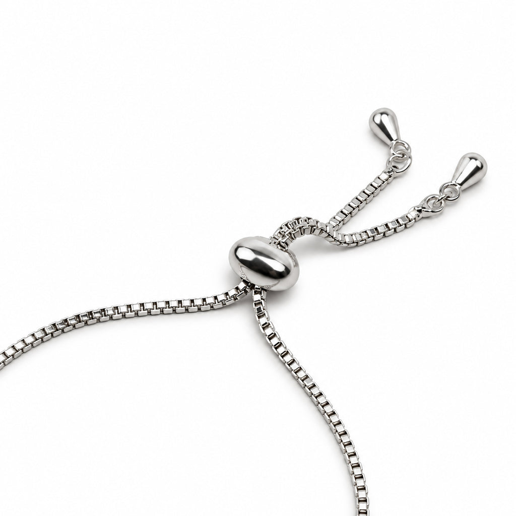 Women's Elegant Silver-Toned Bracelet