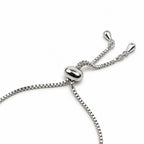 Women's Elegant Silver-Toned Bracelet