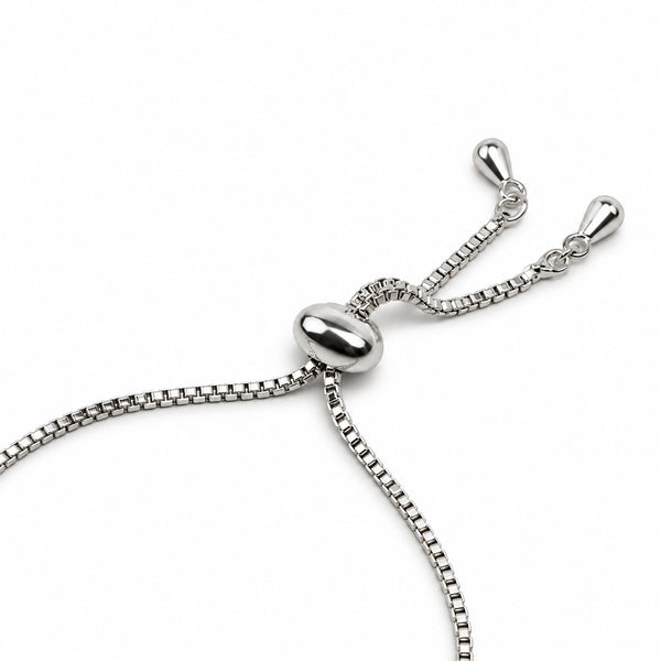 Women's Elegant Silver-Toned Bracelet