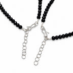 Women's Black Beaded Evil Eye Anklet