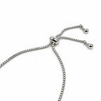 Women's Elegant Silver-Toned Crystal-Studded  Bracelet