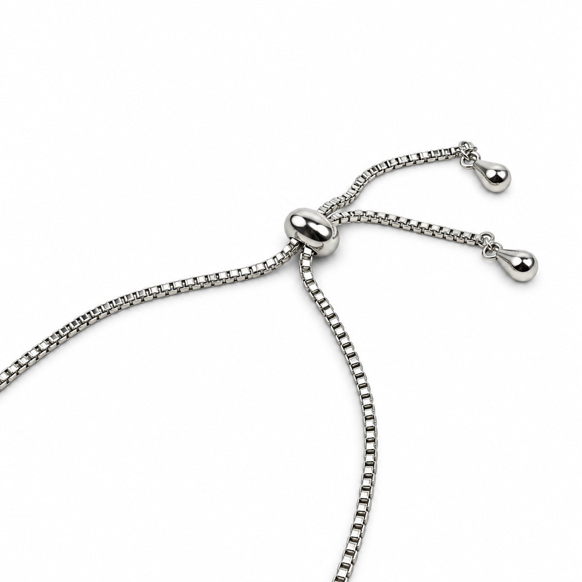 Women's Elegant Silver-Toned Crystal-Studded  Bracelet