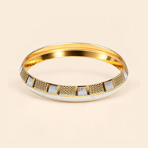 Gold & Silver Textured Kada