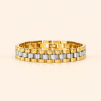 Two-Tone Gold & Silver Link Bracelet