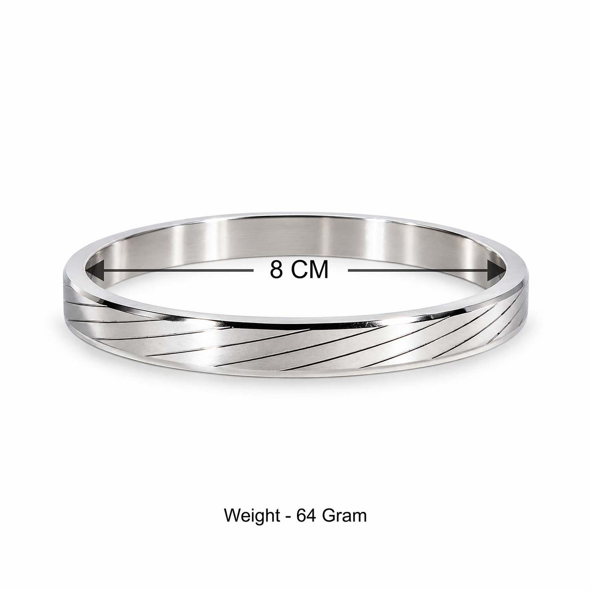Silver Engraved Kada