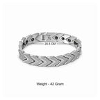 Silver Chevron Link Bracelet
