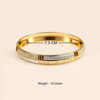 Gold & Silver Designer Textured Kada