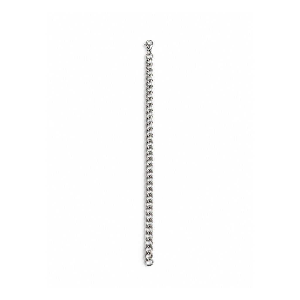 Silver Cuban Link Chain Necklace