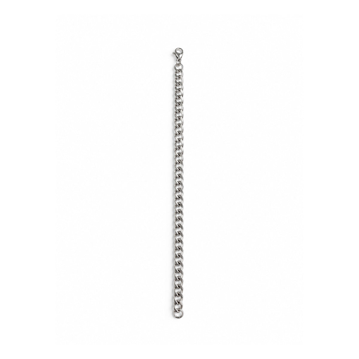 Silver Cuban Link Chain Necklace