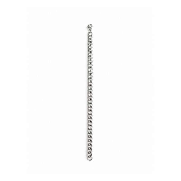 Silver Cuban Link Chain Necklace