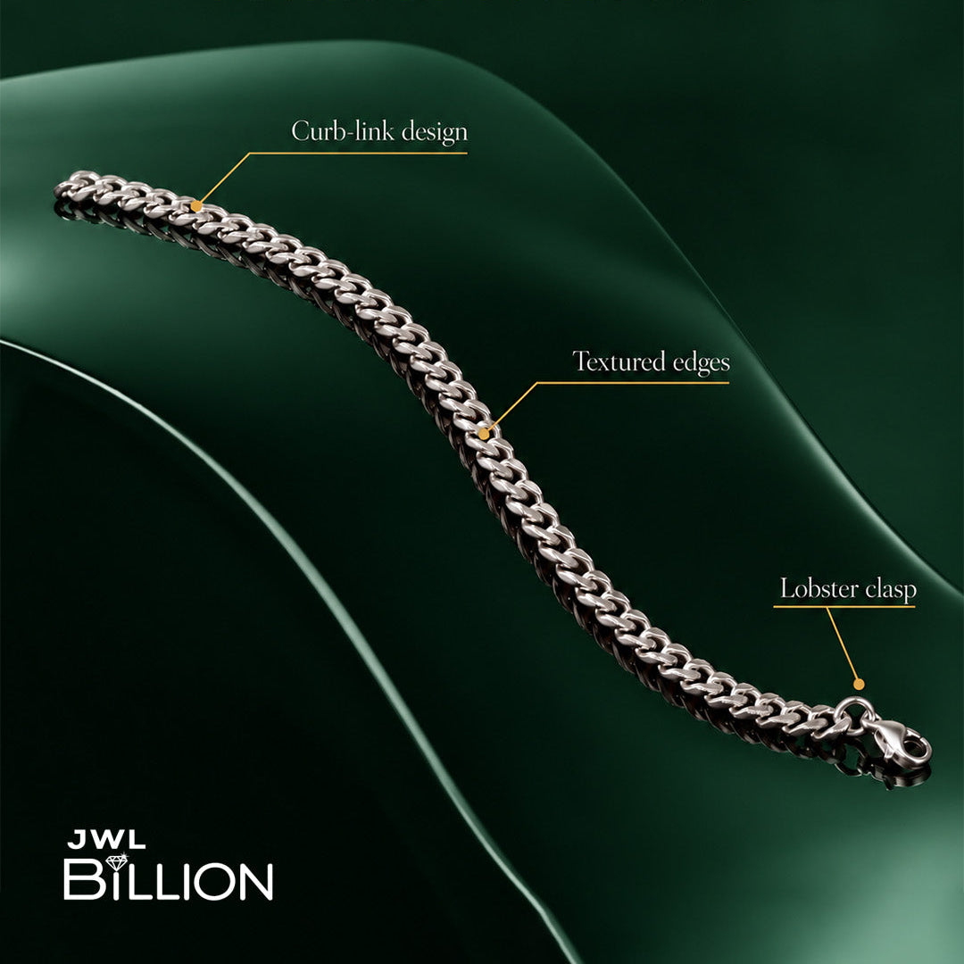 Silver Cuban Link Bracelet