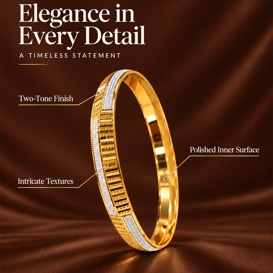 Two-Tone Designer Kada