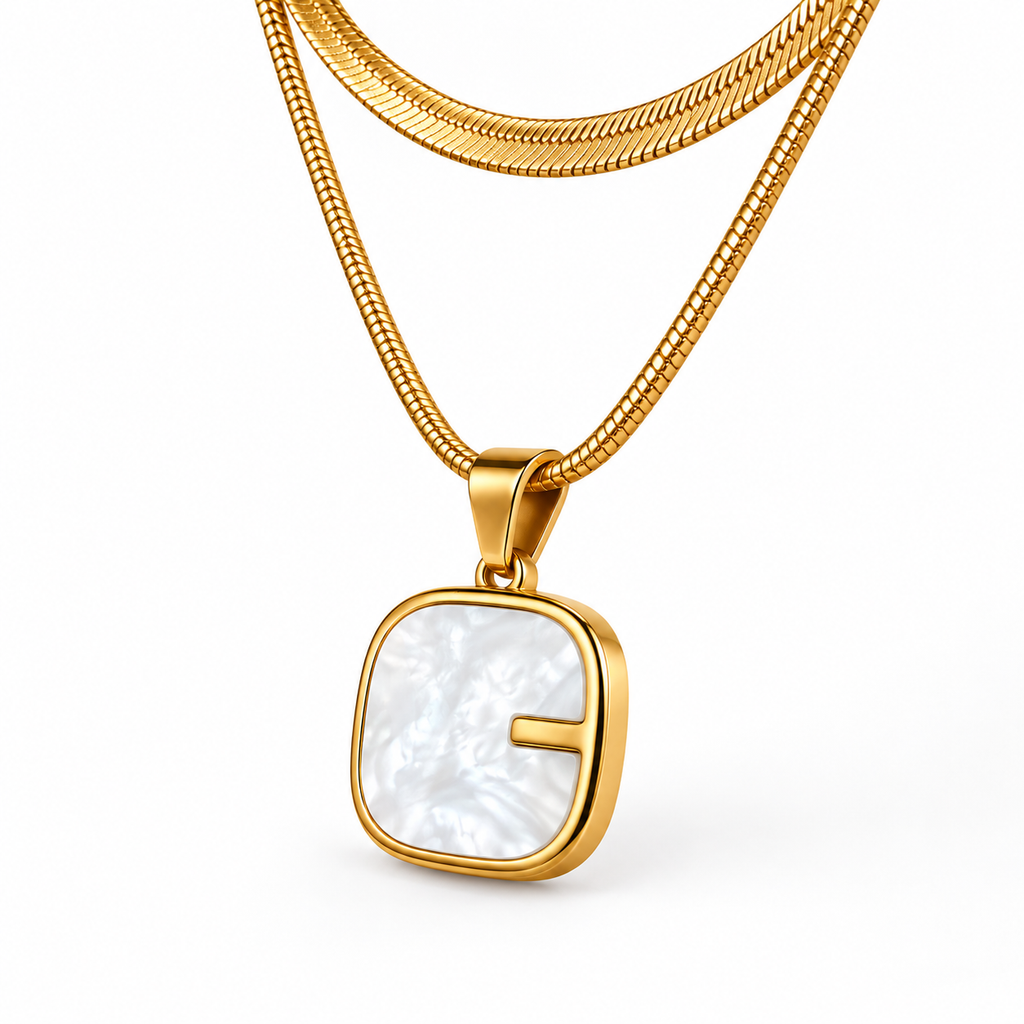 Gold Layered G Pendant Necklace