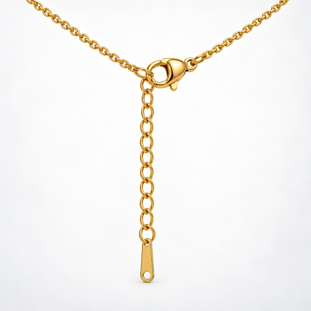 Gold Infinity Heart Pendant Necklace