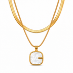 Gold Layered G Pendant Necklace