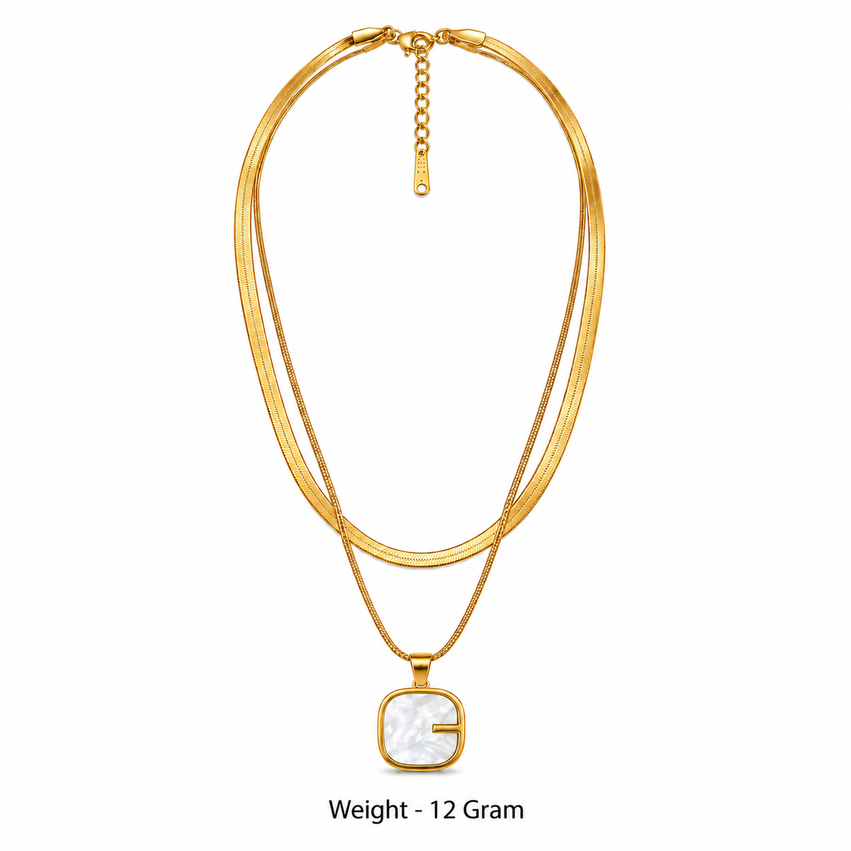 Gold Layered G Pendant Necklace