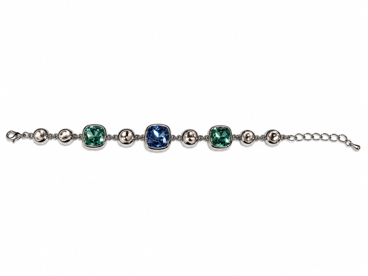 Aqua Square Bracelet