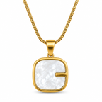 Gold Layered G Pendant Necklace