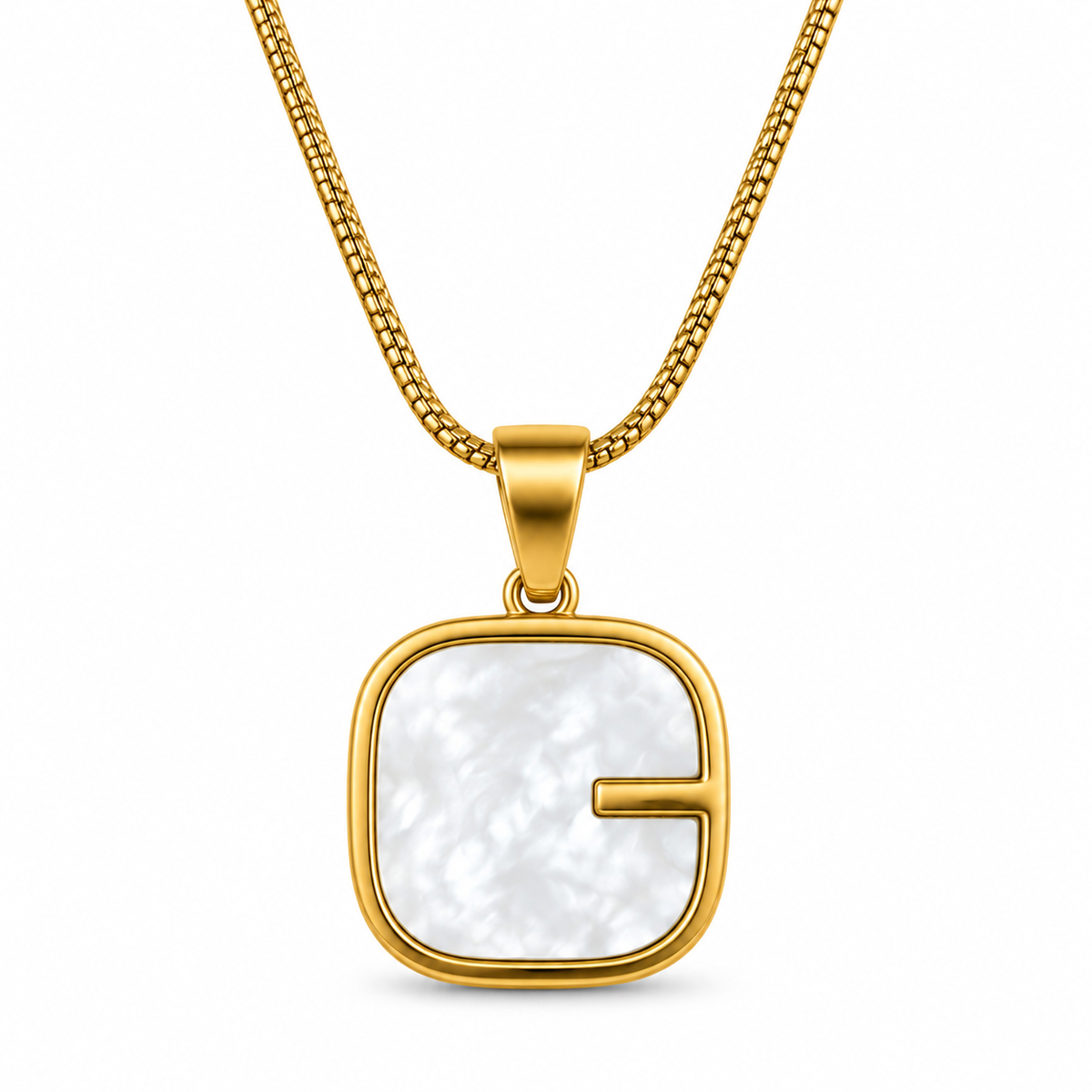 Gold Layered G Pendant Necklace