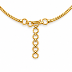 Gold Ruby Stone Necklace & Earrings Set