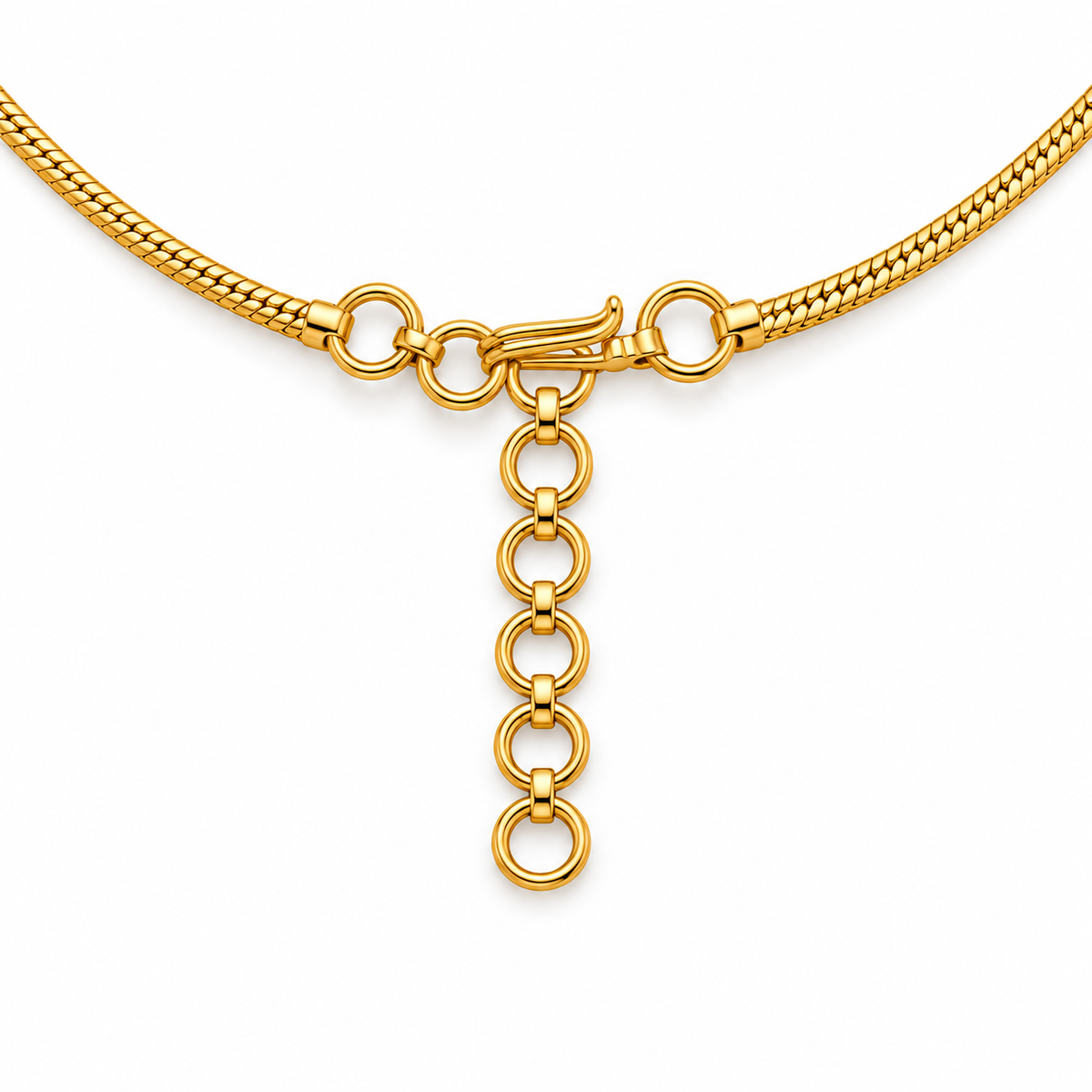 Gold Ruby Stone Necklace & Earrings Set