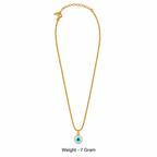 Gold Evil Eye Pendant Necklace