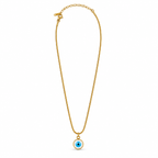 Gold Evil Eye Pendant Necklace
