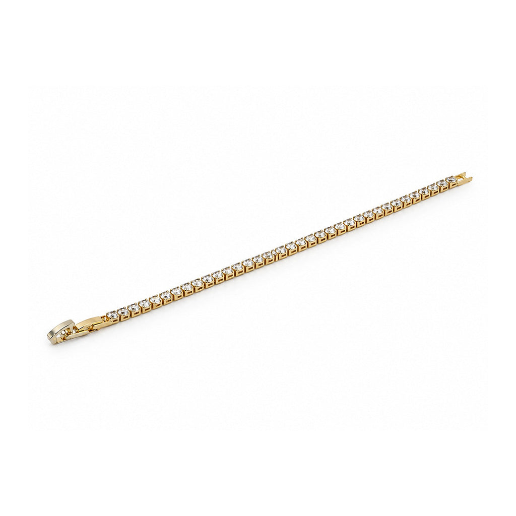 Gold Plated Cubic Zirconia Tennis Bracelet for Women