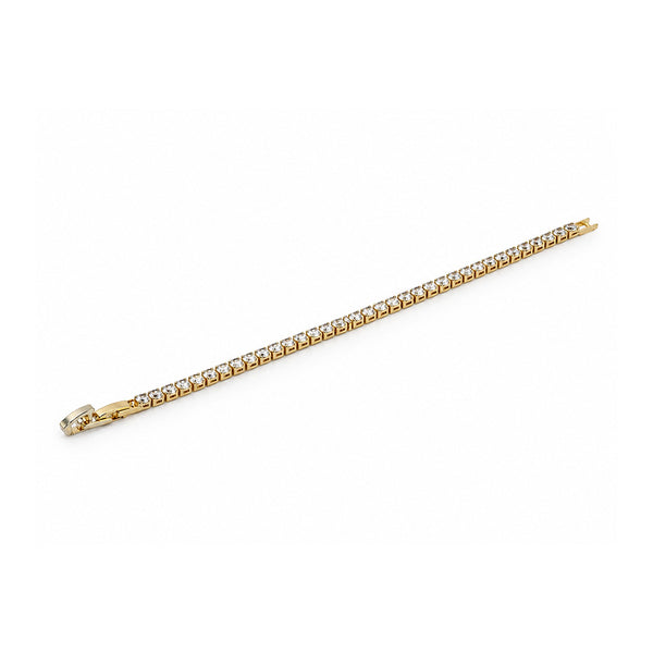 Gold Plated Cubic Zirconia Tennis Bracelet for Women
