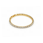 Gold Plated Cubic Zirconia Tennis Bracelet for Women