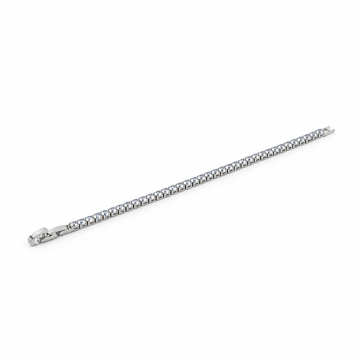Silver Cubic Zirconia Tennis Bracelet for Women
