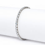 Silver Cubic Zirconia Tennis Bracelet for Women