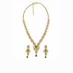 Green Stone Gold Necklace
