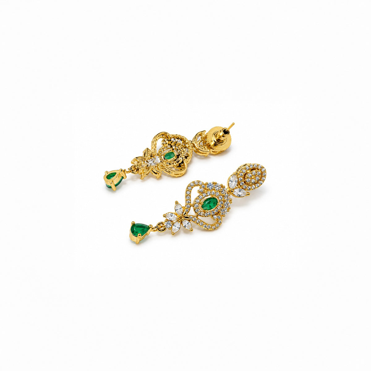 Green Stone Gold Necklace
